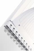 Miniatyrbild 3 av 4: Leitz Notebook - 46390001 -, A5 PP fodrad spiral anteckningsbok, 160 sidor 80g/m, WOW, Vit,