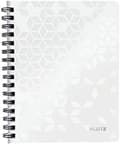 Miniatyrbild 1 av 4: Leitz Notebook - 46390001 -, A5 PP fodrad spiral anteckningsbok, 160 sidor 80g/m, WOW, Vit,