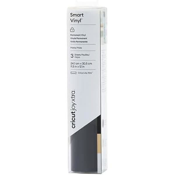 Permanent Vinyl - CRICUT - Joy Xtra - 3 enheter - Svart, Guld, Silver - Matt finish