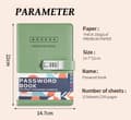 Miniatyrbillede 5 af 6: INF A5 Adgangskode Journal med Lås & Planner Klistermærker Grøn