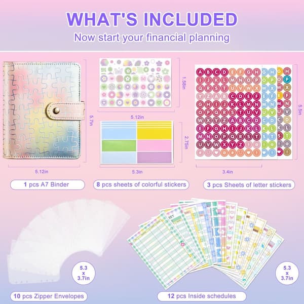 INF A7 Lomme Puzzle Perm - Budsjett Notebook Kit Flerfarget