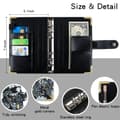 Miniatyrbilde 3 av 5: INF Daisy Black A6 PU-skinnbudsjettperm med tilbehør