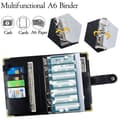 Miniatyrbilde 2 av 5: INF Daisy Black A6 PU-skinnbudsjettperm med tilbehør