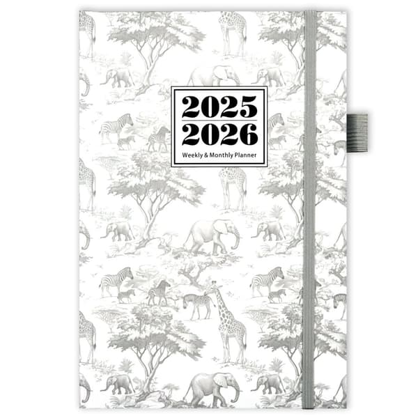 INF 2025-2026 Ukentlig Planlegger med Trinnvis Layout Grå