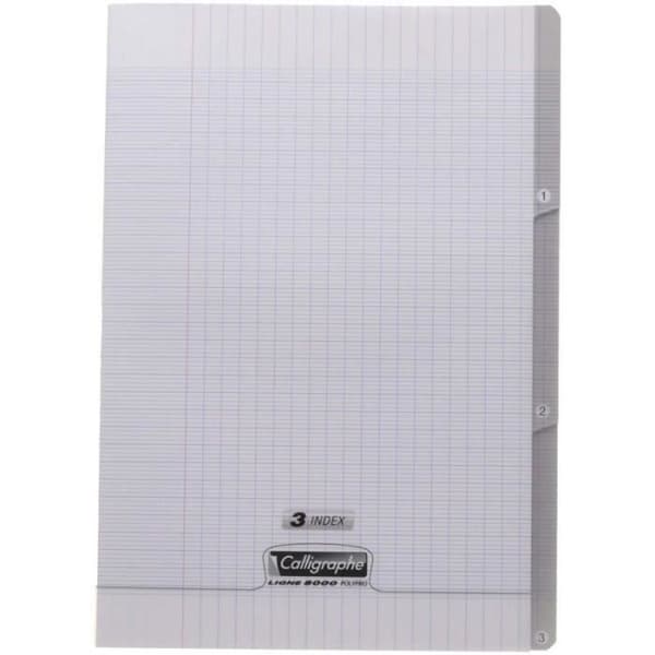 Anteckningsbok - KALLIGRAF - Seyès - 96 sidor - 90 g/m² - Omslag av polypropen - A4