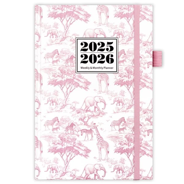 INF 2025-2026 Veckoplanerare med Stegad Layout Rosa