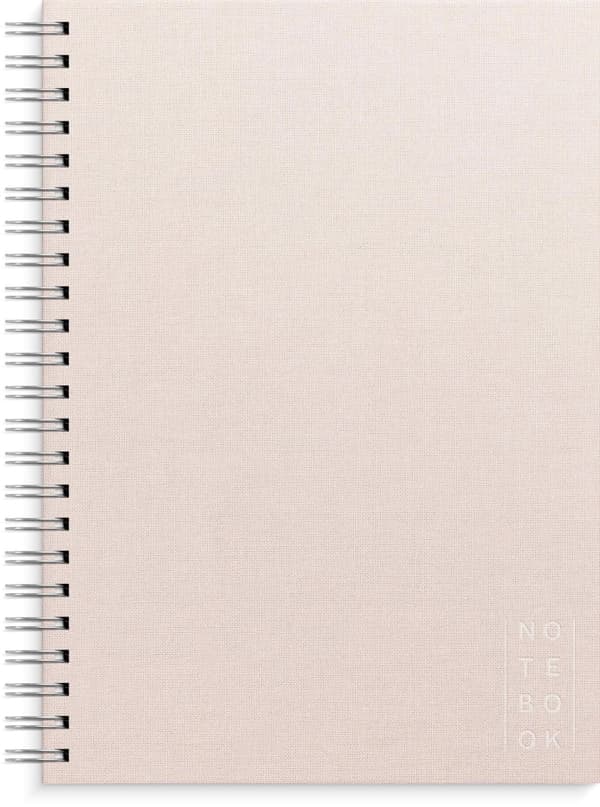 Ant.block BURDE A4 textil linj rosa