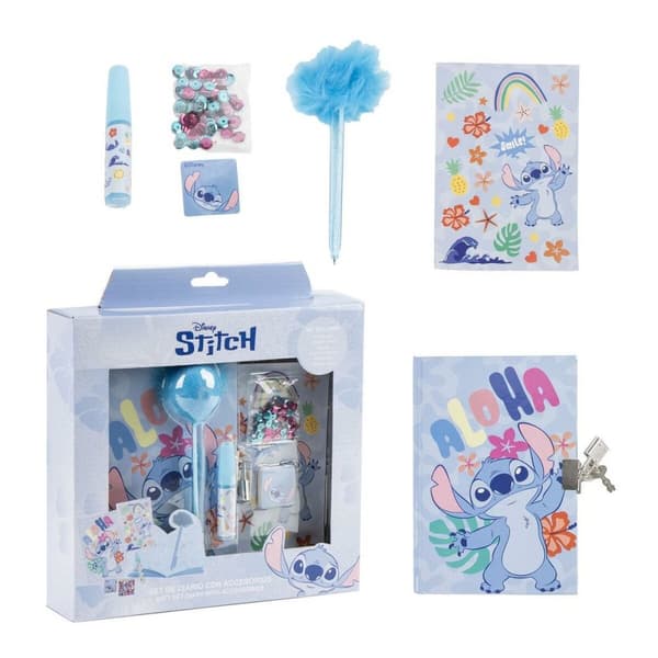 Dagbog med tilbehør Stitch