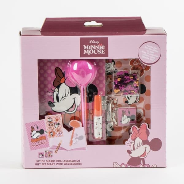Päiväkirja tarvikkeineen Minnie Mouse