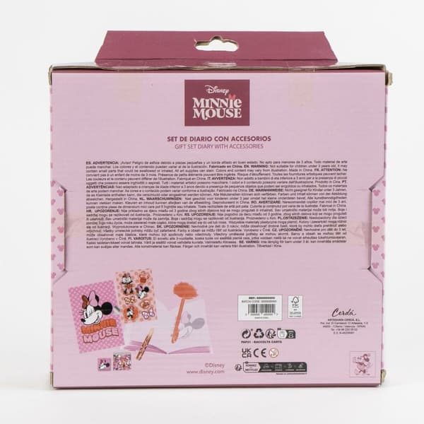 Päiväkirja tarvikkeineen Minnie Mouse