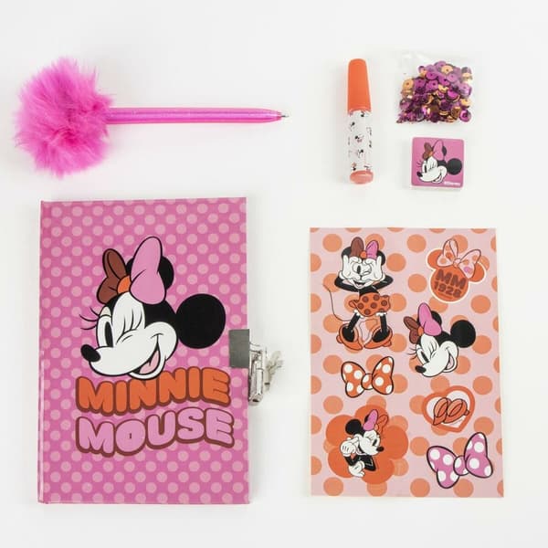 Päiväkirja tarvikkeineen Minnie Mouse
