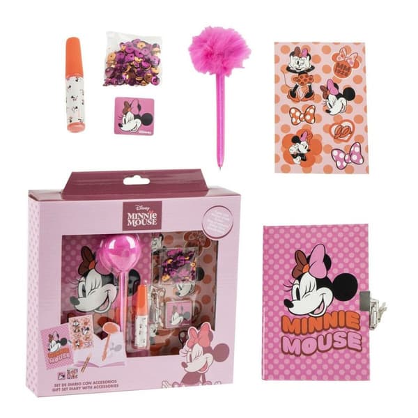 Päiväkirja tarvikkeineen Minnie Mouse
