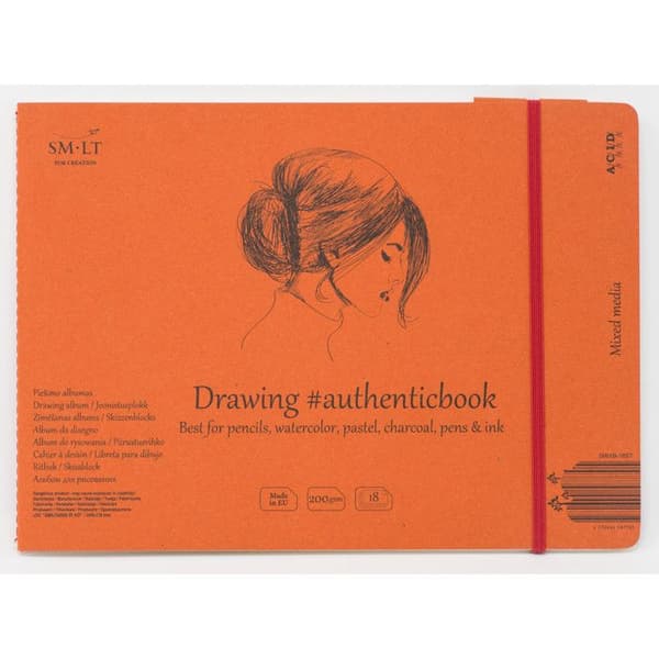 Carnet SM-LT 24,5x17,6cm Mixed Media 18 ark 200 g/m²