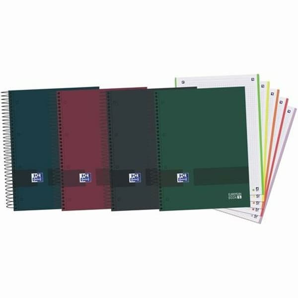 Uppsättning av övningsböcker Oxford European Book 5 Multicolour A4 120 Blad (5 antal)