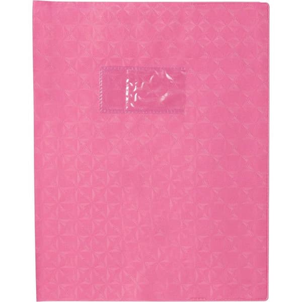 Skyddsomslag - Clairefontaine - Diamantmönster - 18/100 - 17x22 - Rosa