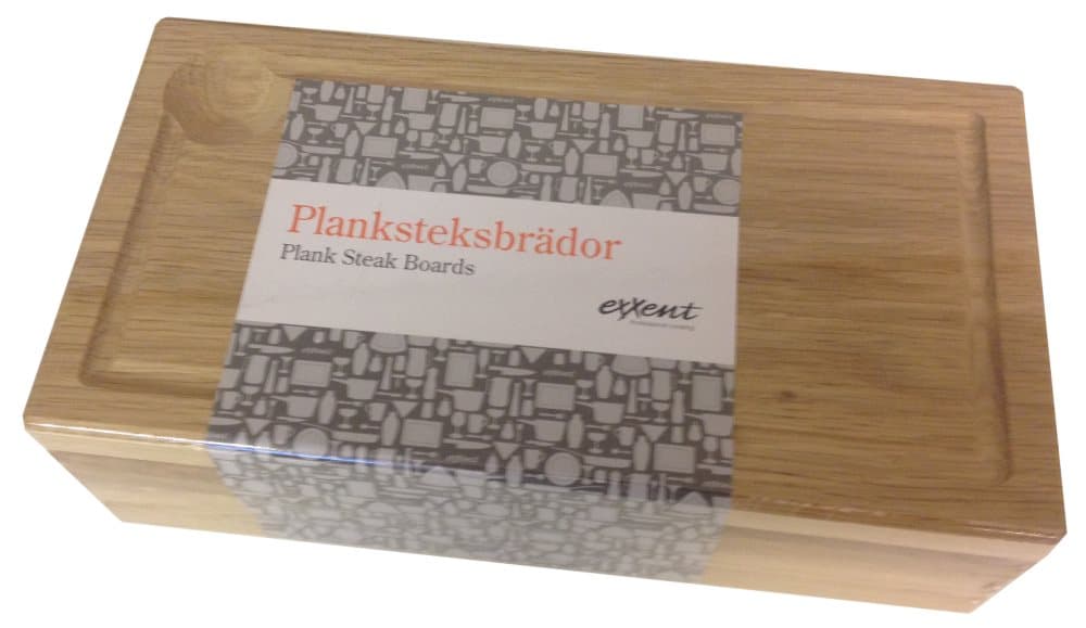 Planksteksbräda i ek, 32x17 cm - 4 st