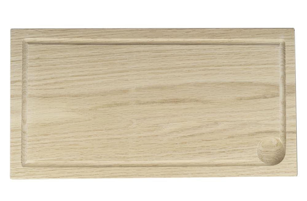 Planksteksbräda i ek, 40x21 cm - 2 st