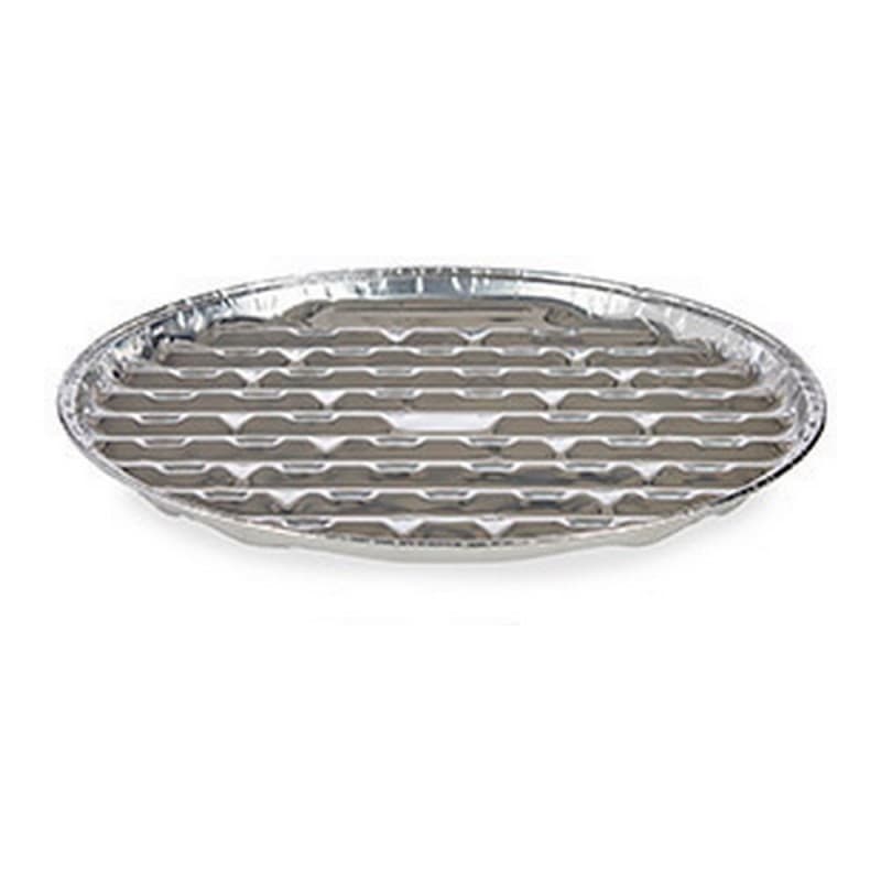 Uppsättning med Brickor Aluminium Grill Rund (4 pcs) (Ø 32 x 2,5 cm)