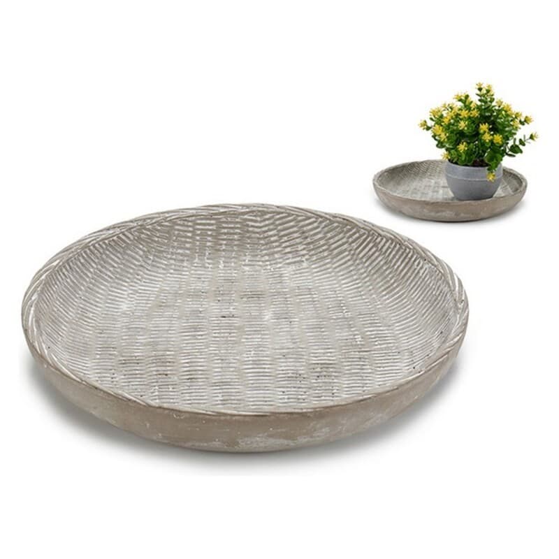Tallrik Ultratunn Cement (30,7 x 5 x 30,7 cm)