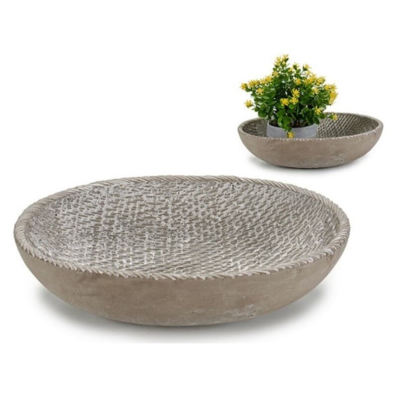 Djup tallrik Cement (33 x 8,5 x 25 cm)