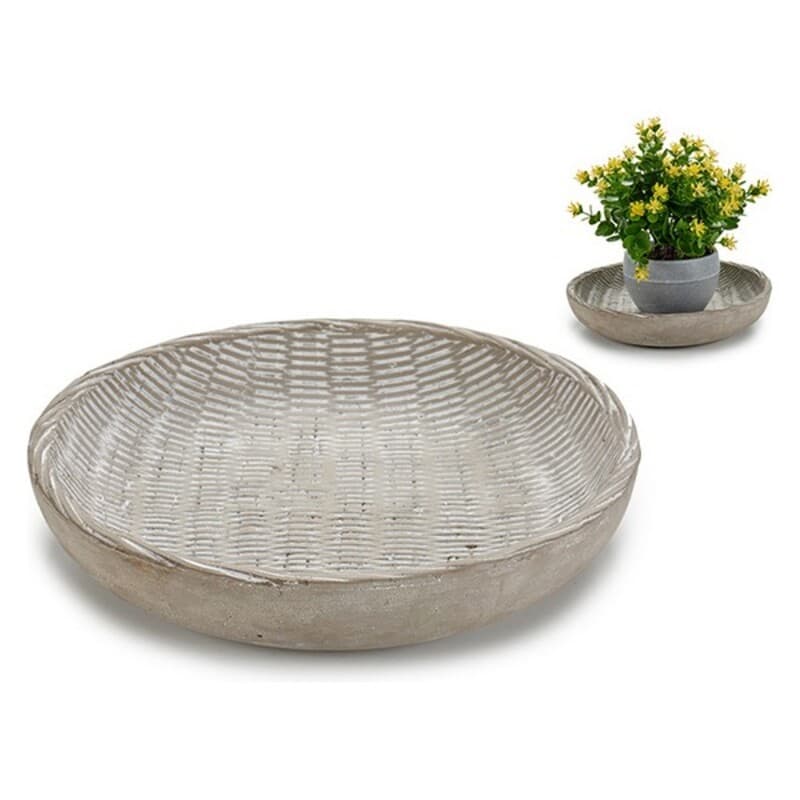 Tallrik vide Cement (24 x 4,5 x 24 cm)