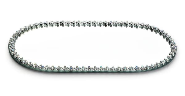 Margot Silver STAND ART. DEKORATIV30x14x1cm