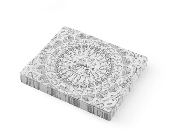 Pergamentpapir (500 ark), tryk, 250x200 Grundvariant