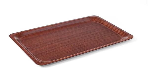 Halkskyddad träbricka - rektangulär 610x430