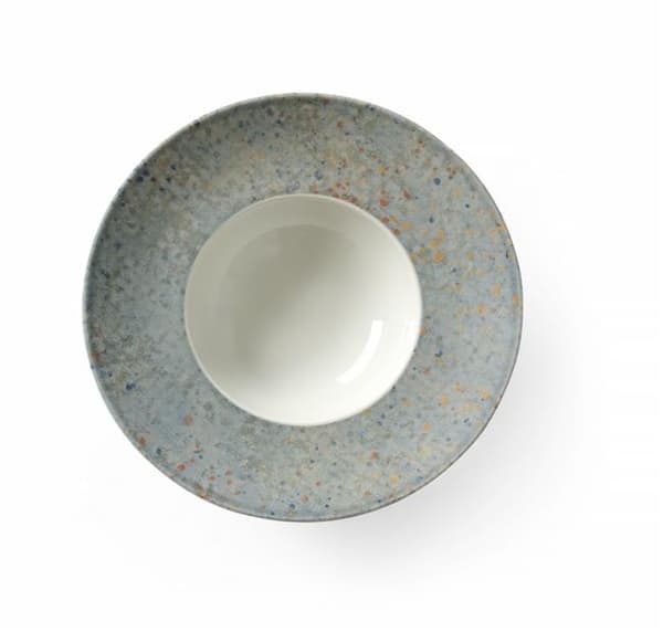 Drops Collection pastaplade, HENDI, grå, Ø275mm Basisvariant
