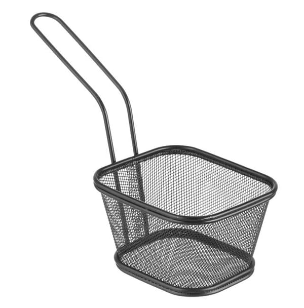Minikori paistetuille välipaloille, musta 130x115x80 Perusversio