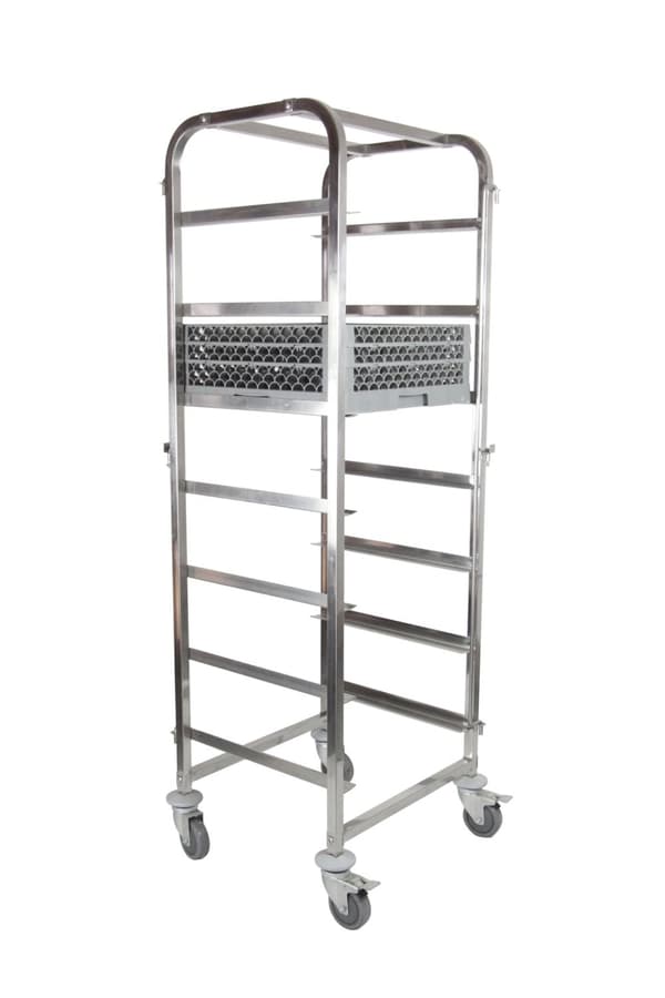 Vogn til transport af opvaskemaskinekurve 7 x 500x500 mm - Hendi 810583