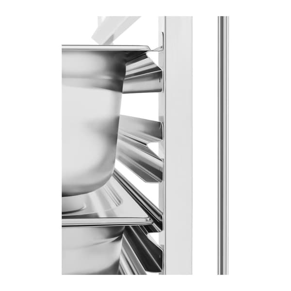 Ruokailuvaunu hyllyllä 6x GN1/1-kontin kuljetukseen