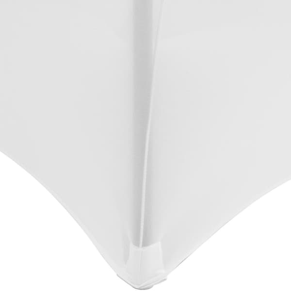 Joustava yleispäällinen soikealle pöydälle, halkaisija. 150 cm valkoinen