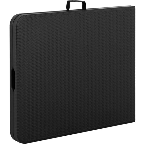 Trädgårdsserveringsbord fällbart upp till 150 kg 1830 x 750 x 740 mm svart