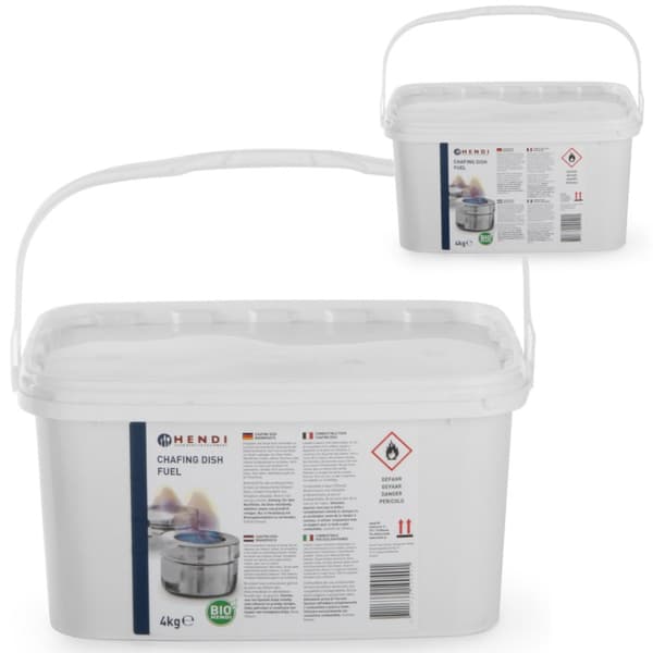 Ethanolpasta til cateringvarmere - sæt med 2 x 4 kg - Hendi 190029