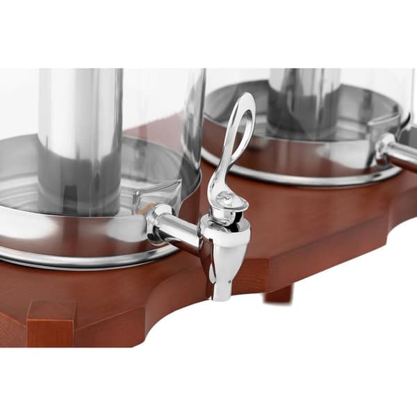Dubbelkyld dispenser för drycker, juicer, lemonader, 2x 7 l bas
