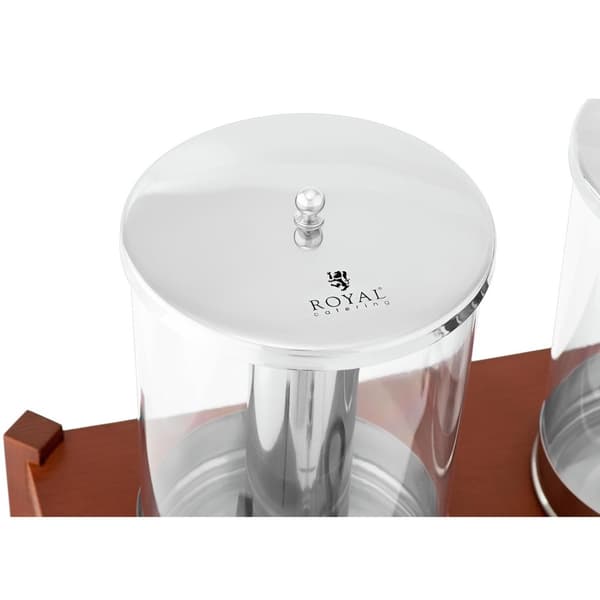 Dubbelkyld dispenser för drycker, juicer, lemonader, 2x 7 l bas