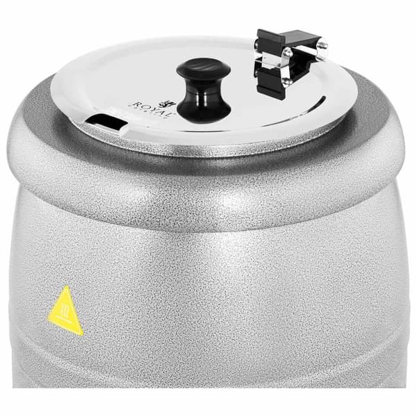 Sähköinen keittotermoskattila ruostumattomasta teräksestä cool-touch 400 W 10 l 35-80C hopea
