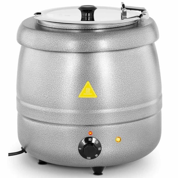 Sähköinen keittotermoskattila ruostumattomasta teräksestä cool-touch 400 W 10 l 35-80C hopea