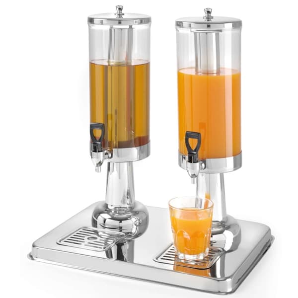 Dubbel dispenser för juicer, kylda drycker, 2 x 3L