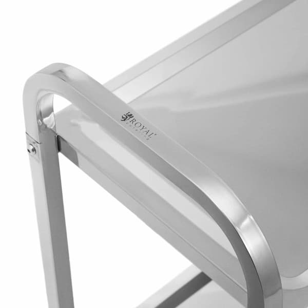 Catering tarjoilijavaunu 2 hyllylle 70 x 40 cm 64 kg asti