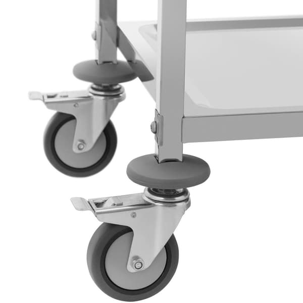 Catering tarjoilijavaunu 2 hyllylle 70 x 40 cm 64 kg asti