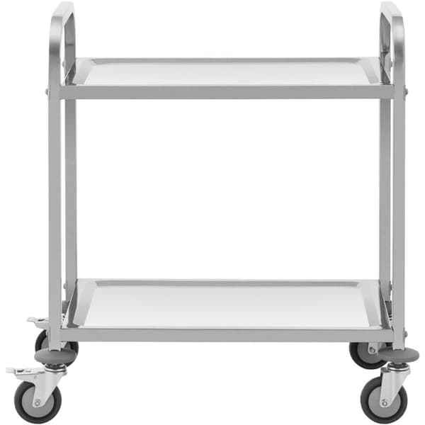 Catering tarjoilijavaunu 2 hyllylle 70 x 40 cm 64 kg asti