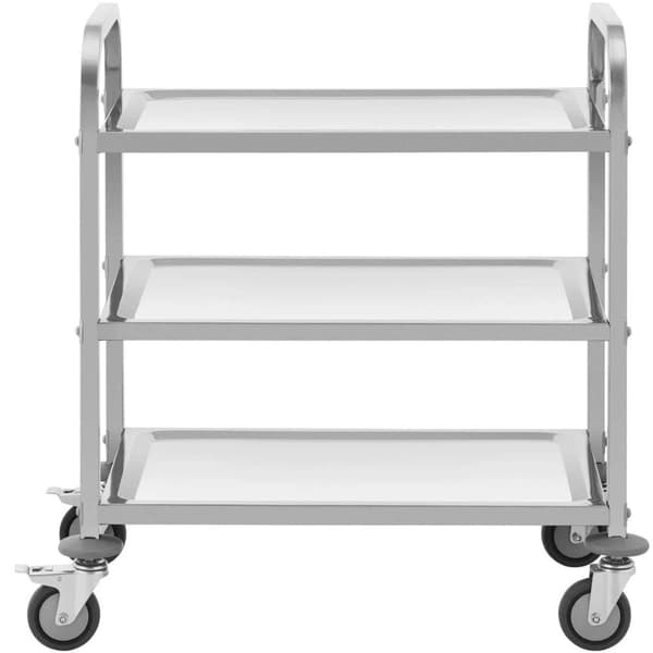 Catering tarjoilijavaunu tarjoiluun, 3 hyllyä, 69 x 34 cm, 81 kg asti