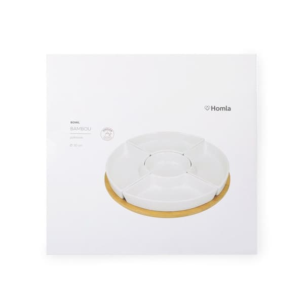 Vati | FINCAN | valkoisilla kulhoilla ja pyörivällä tarjottimella | 30cm | 984727