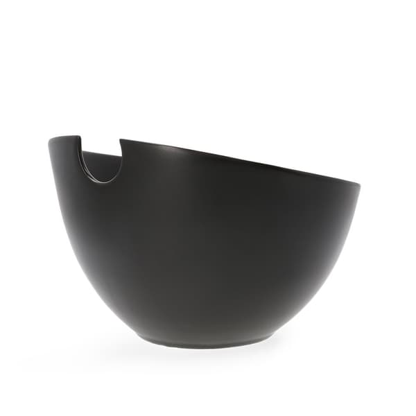 Kulho | MOOKA | salaattikulho, keraaminen, tarvikkeineen, musta | 24 cm | 810652