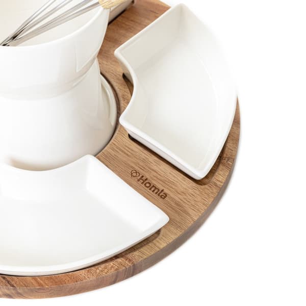 Fondue sæt | MOOKA | med roterende stativ | 27x13 cm | 844169