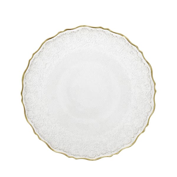 Lauta | LISALA | läpinäkyvä kultareunuksella | 28 cm | 862064