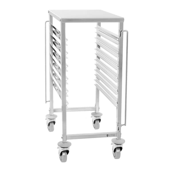 Cateringvogn med hylde til transport af 6x GN1/1 containere