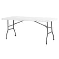 Miniatyrbillede 2 af 2: Sammenklappeligt cateringbord hvidt 180x74cm op til 150kg - Hendi 810897